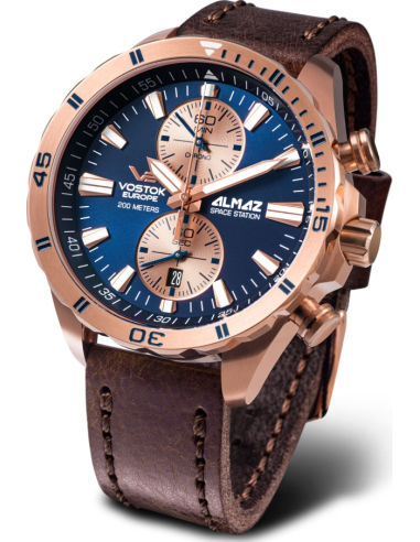 Vostok Europe Almaz Space Station Chronograph 6S11-320B660 Watch - 1