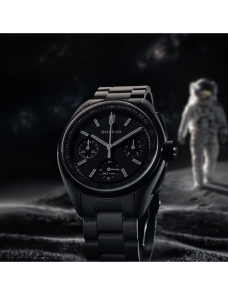 Bulova Lunar Pilot Black Hole 98A335 Klocka