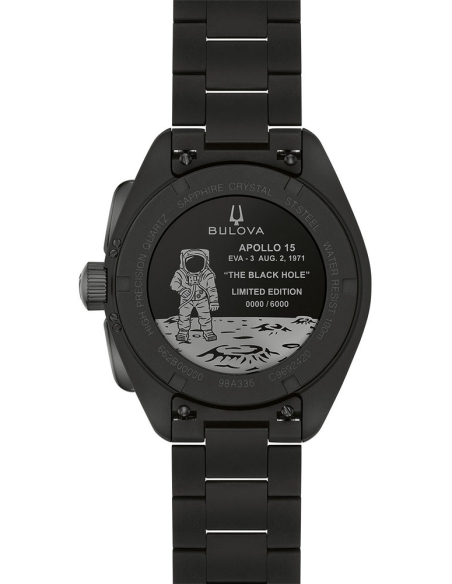 Bulova Lunar Pilot Black Hole 98A335 Karóra