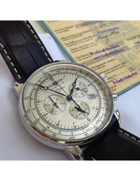 Zeppelin 7680-1 100周年記念Zeppelinクロノグラフ ウォッチ