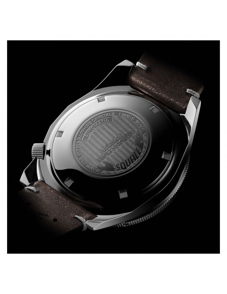 Squale Squalematic 60ATM Μαύρο/Πορτοκαλί επαγγελματική κατάδυση Pολόι - 5