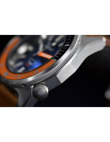 Squale Squalematic 60ATM Negro/Naranja buceo profesional Reloj - 3