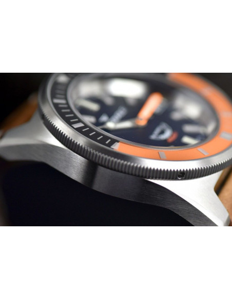 Squale Squalematic 60ATM Μαύρο/Πορτοκαλί επαγγελματική κατάδυση Pολόι - 7