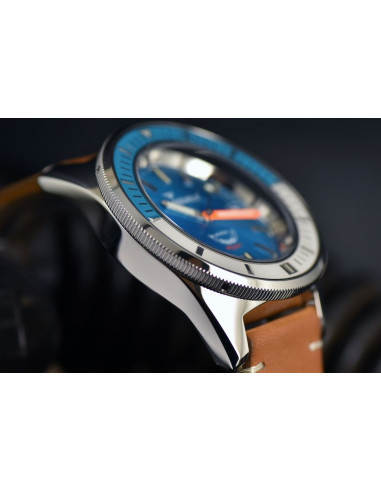 Squale Squalematic 60ATM Light Blue plongée professionnelle Montre - 4