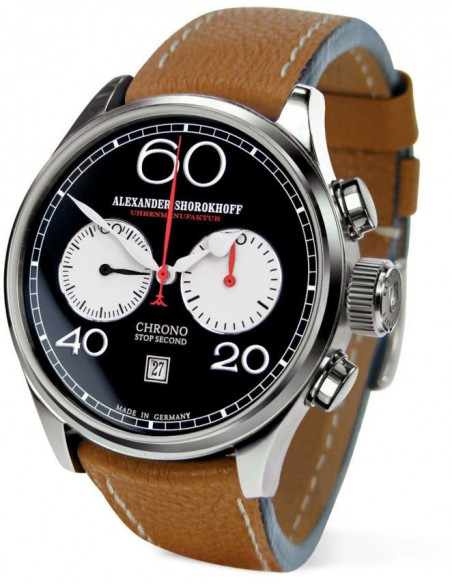 Годинник Alexander Shorokhoff AS.C01-4 з ручним заводом та хронографом - 1 Годинник Alexander Shorokhoff AS.C01-4 з ручним заводом та хронографом - 1