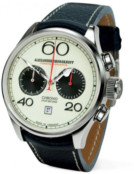 Alexander Shorokhoff Cronógrafo de cuerda manual AS.C01-2 Reloj - 1