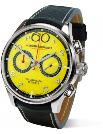 Alexander Shorokhoff AS.N.PT05-55 Yellowmatic automatyczny chronograf Zegarek - 1