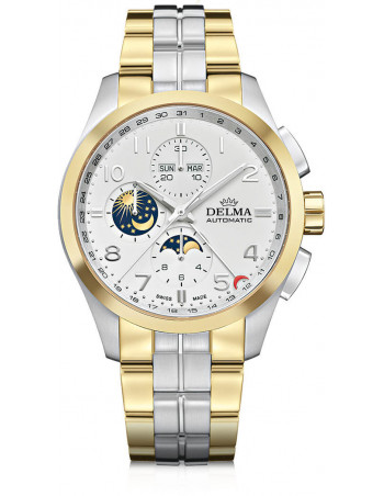 Delma Klondike 52701.680.6.012 automata holdfázisú óra Karóra - 1