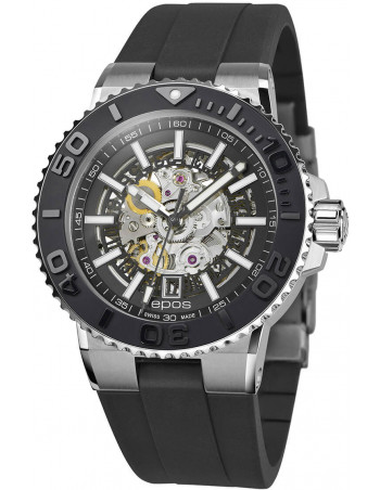 Epos Sportive Diver 3441.135.25.15.55 automatique squelette Montre - 1