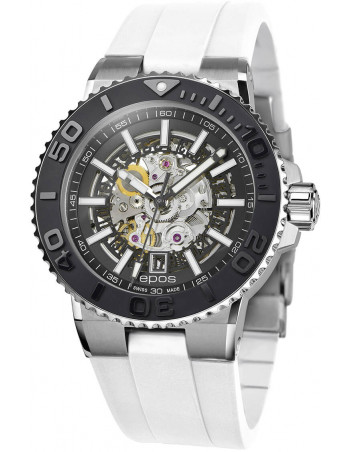 Epos Sportive Diver 3441.135.25.15.50 automatique squelette Montre - 1