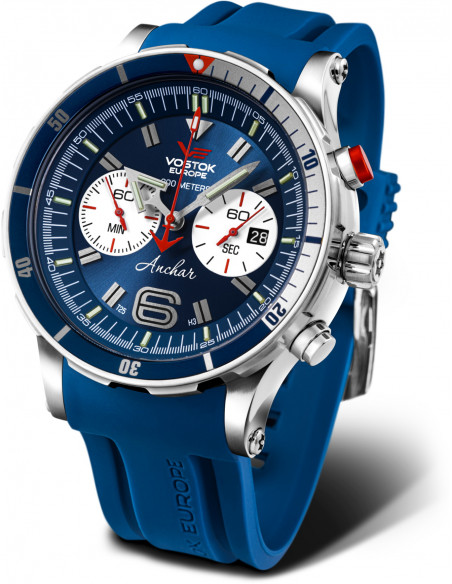Vostok Europe Anchar Submarino Chrono Line Diver 6S21/510A583 Reloj - 2