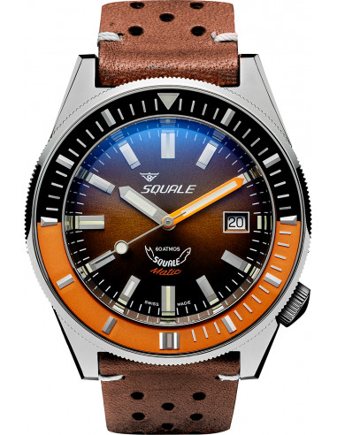 Squale Squalematic 60ATM Marrón buceo profesional Reloj - 1