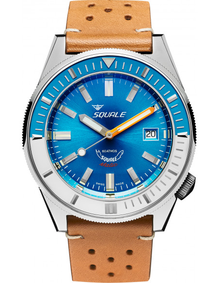 Squale Squalematic 60ATM Light Blue profesjonalne nurkowanie Zegarek - 1