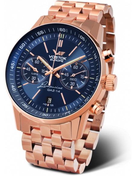 Vostok Europe 6S21/565A596B GAZ 14 Chronographe Montre - 1