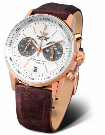 Vostok Europe VK64-560B600 GAZ 14 Chronograph Watch - 1