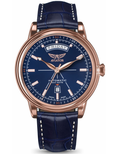 AVIATOR Douglas day-date V.3.20.2.225.4 automatic Pολόι - 1