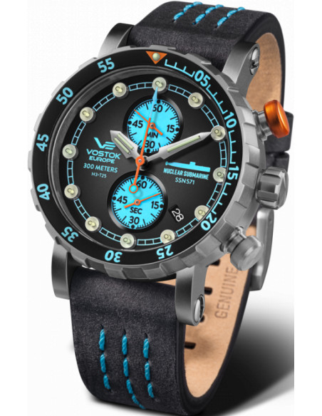 Vostok Europe SSN-571 Nuclear Submarine VK61-571H614 Cronograf Titan Ceas - 2