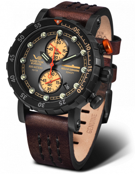 Vostok Europe SSN-571 Nuclear Submarine VK64-571C611 Cronógrafo Reloj - 2