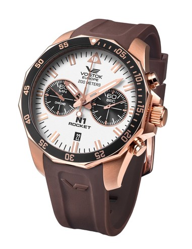 Vostok Europe N1 Rocket 6S21-225B619S chronographe Montre - 1