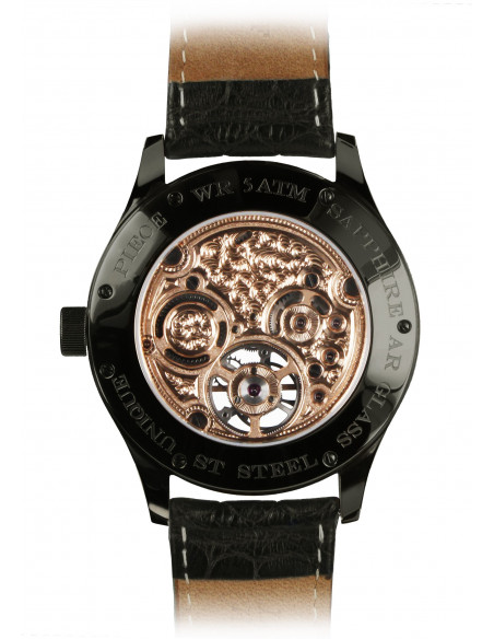 Alexander Shorokhoff AS.TU02-4 Tourbillon μαύρο μηχανικό Pολόι - 2