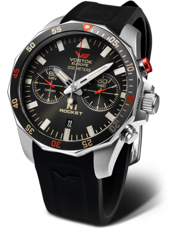Vostok Europe N1 Rocket 6S21-225A618S chronographe Montre - 1