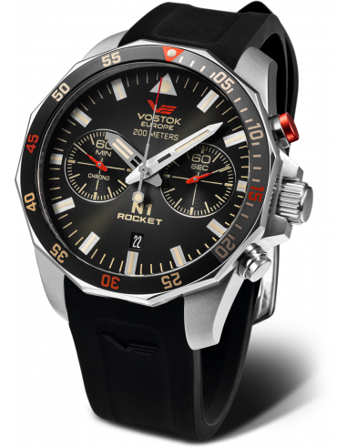 Vostok Europe N1 Rocket cronograf 6S21-225A618S Ceas - 1