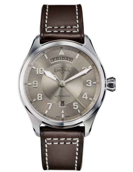 Davosa Newton Pilot Day-Date Automatique 161.585.15 Montre - 1