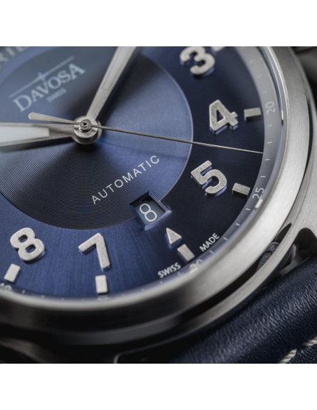 Davosa Newton Pilot Day-Date Automatique 161.585.45 Montre - 5