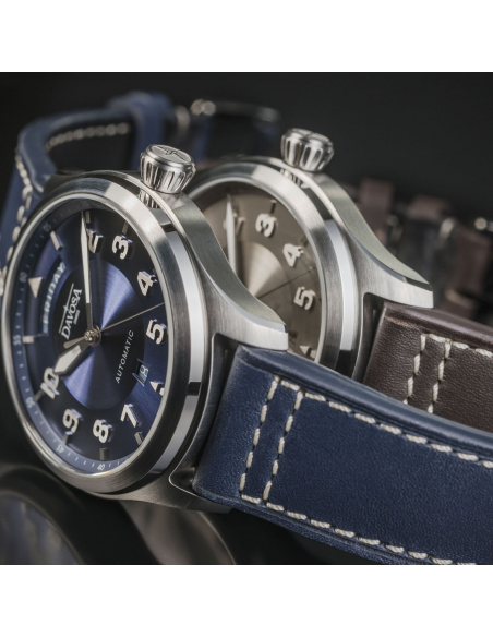 Davosa Newton Pilot Day-Date Automatique 161.585.45 Montre - 4