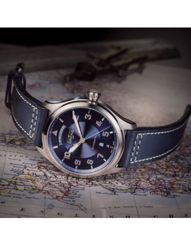 Davosa Newton Pilot Day-Date Automatique 161.585.45 Montre - 3