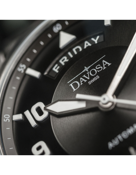 Davosa Newton Pilot Day-Date Automatic 161.585.55 Watch - 4