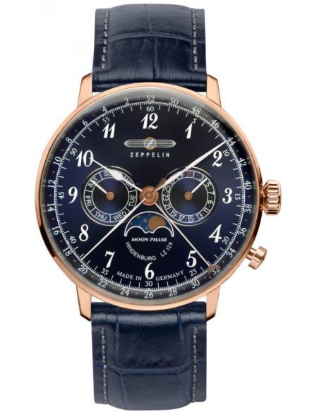Hodinky Zeppelin LZ129 Hindenburg Moon Phase 7038-3 - 1