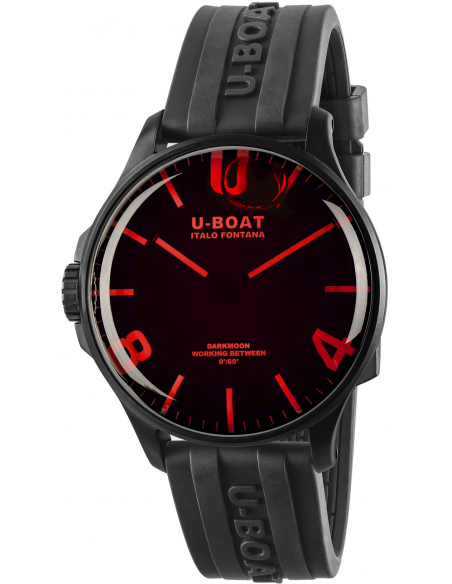 U-BOAT Darkmoon 44mm Red IPB 8466/A Watch - 1 U-BOAT Darkmoon 44mm Red IPB 8466/A Watch - 1