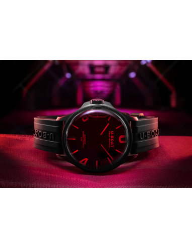 U-BOATダークムーン 44mm レッド IPB 8466/A ウォッチ - 3