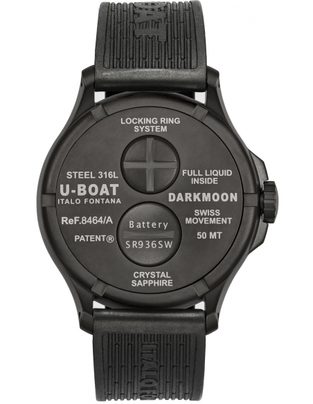 U-BOAT Darkmoon 44mm IPB 8464/A Montre - 2