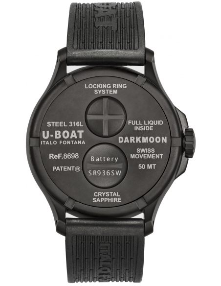 U-BOAT Darkmoon 44mm Verde IPB Soleil 8698 Ceas - 2