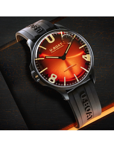 U-BOAT Darkmoon 44mm Rouge IPB Soleil 8697 Montre - 3