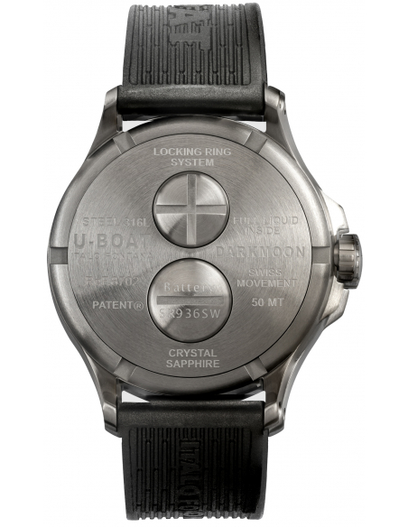 U-BOAT Darkmoon 44mm Vert SS Soleil 8702 Montre - 2