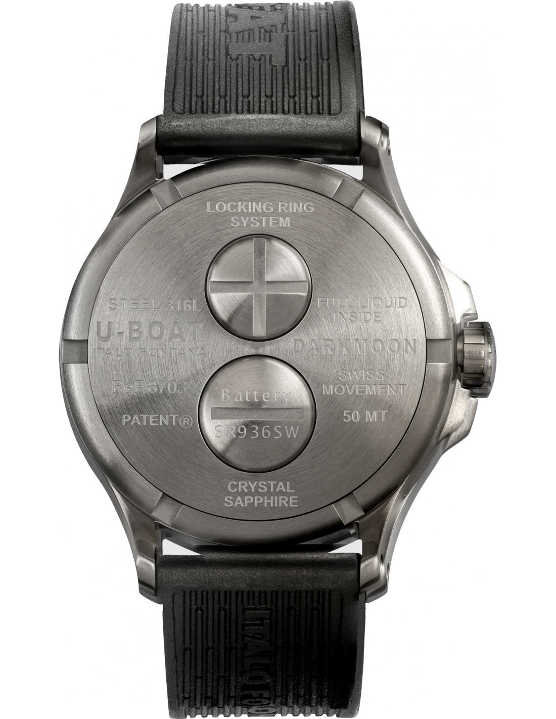 UBOAT Darkmoon 44mm Brown SS Soleil 8703 Watch