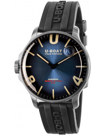 Годинник U-BOAT Darkmoon 44mm Blue SS Soleil 8704 - 1