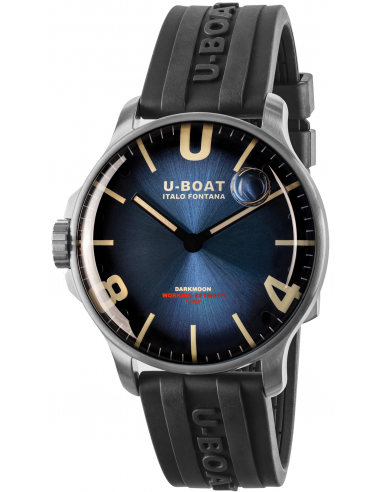 U-BOAT Darkmoon 44mm Μπλε SS Soleil 8704 Pολόι - 1