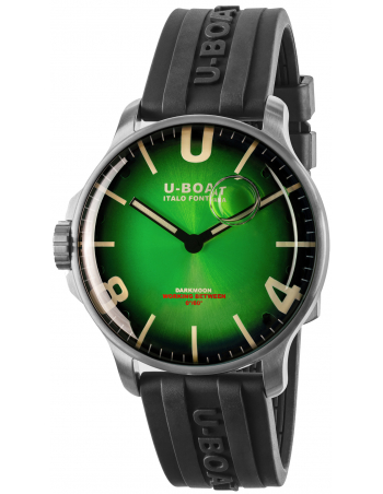 U-BOAT Darkmoon 44mm Green SS Soleil 8702 Watch - 1