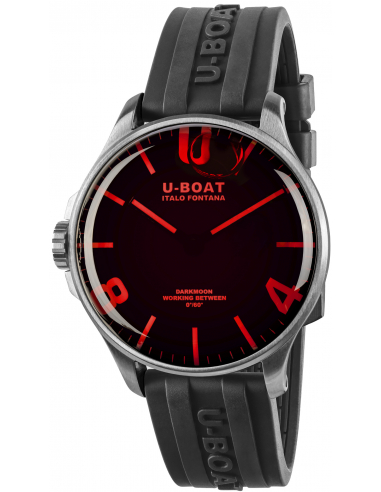 U-BOAT Darkmoon 44mm röd SS 8465/A Klocka - 1