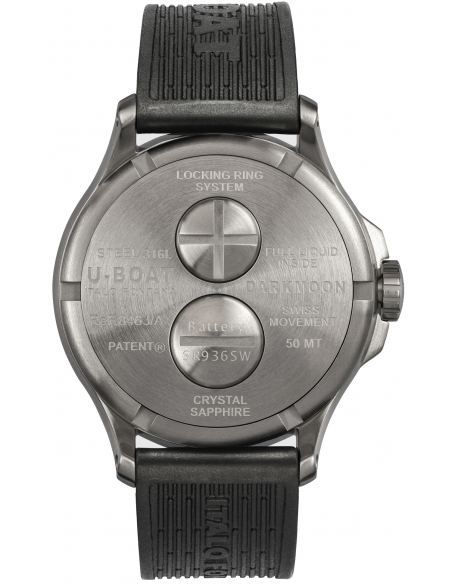U-BOAT Darkmoon 44mm SS 8463/A Montre - 2